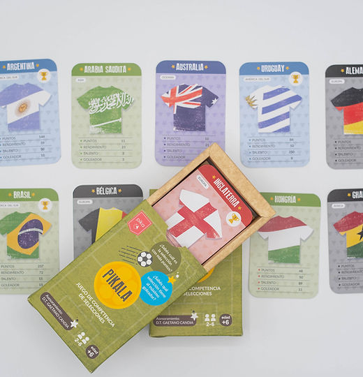 Juego de cartas de fútbol Pikala