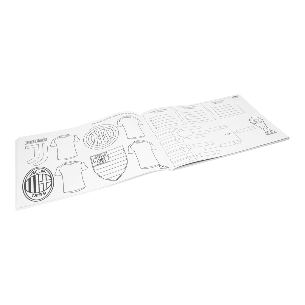 Block de actividades de fútbol Al Ángulo