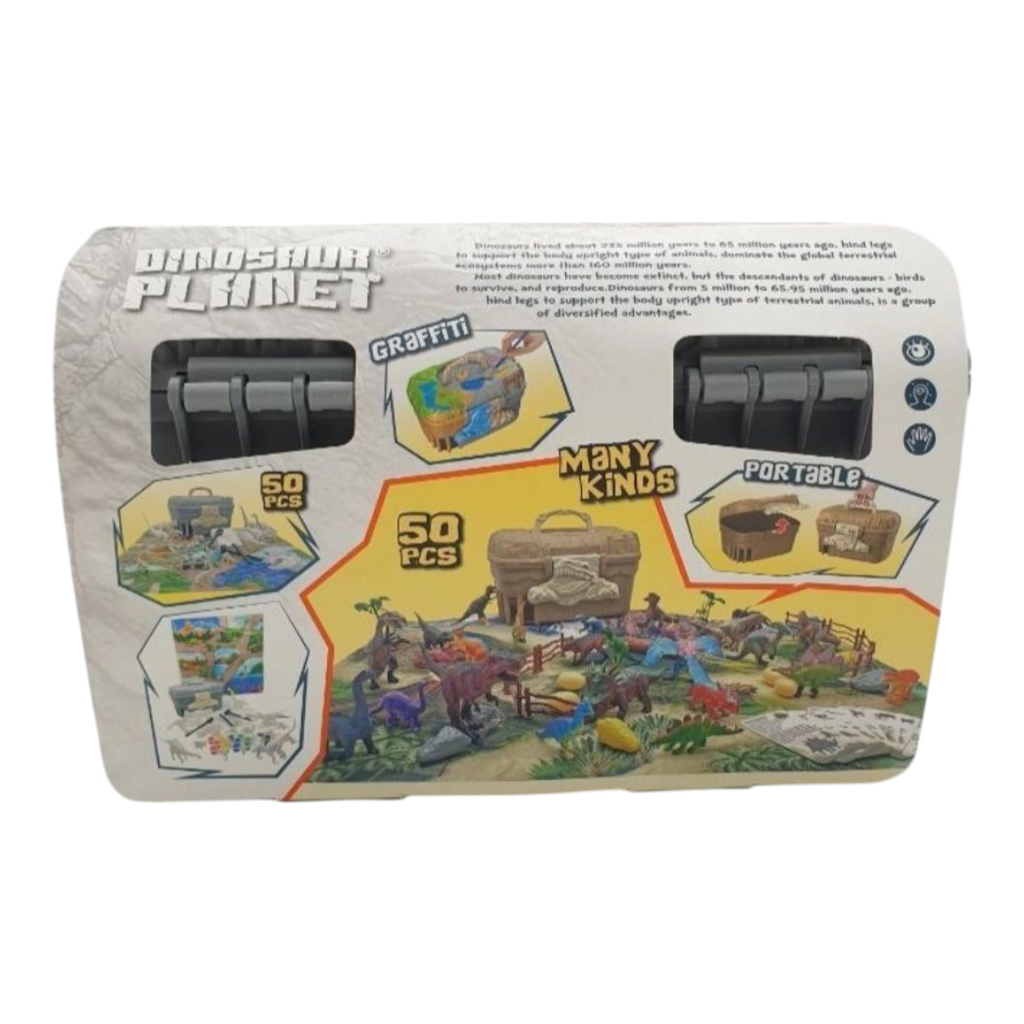 Valija porta dinosaurios + accesorios