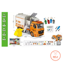Camión de basura  desarmable con herramientas y juego de clasificación de basura