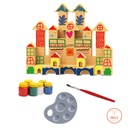 Bloques madera  50 piezas para colorear