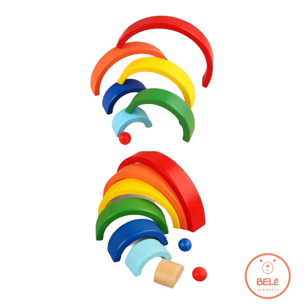 Arcoíris madera Waldorf