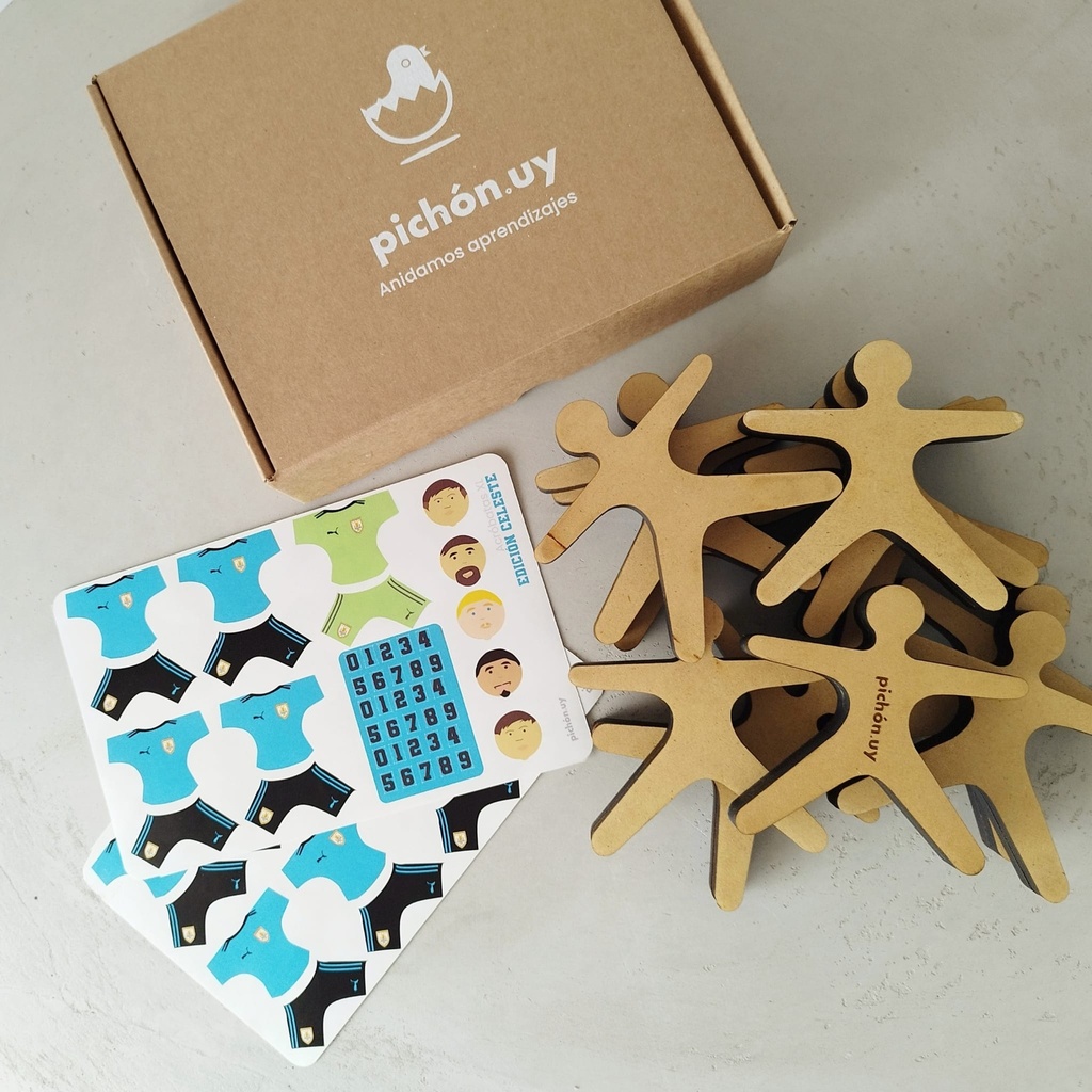 Acróbatas XL apilables edición Celeste en MDF