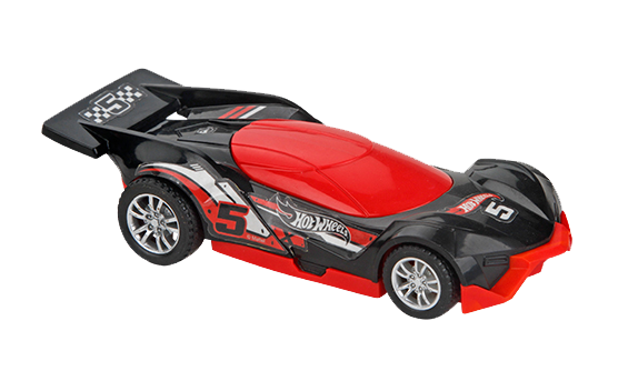 Autito Hot Wheels  Pullback de 13 cm negro