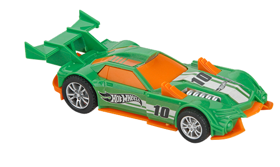 Autito Hot Wheels  Pullback de 13 cm verde