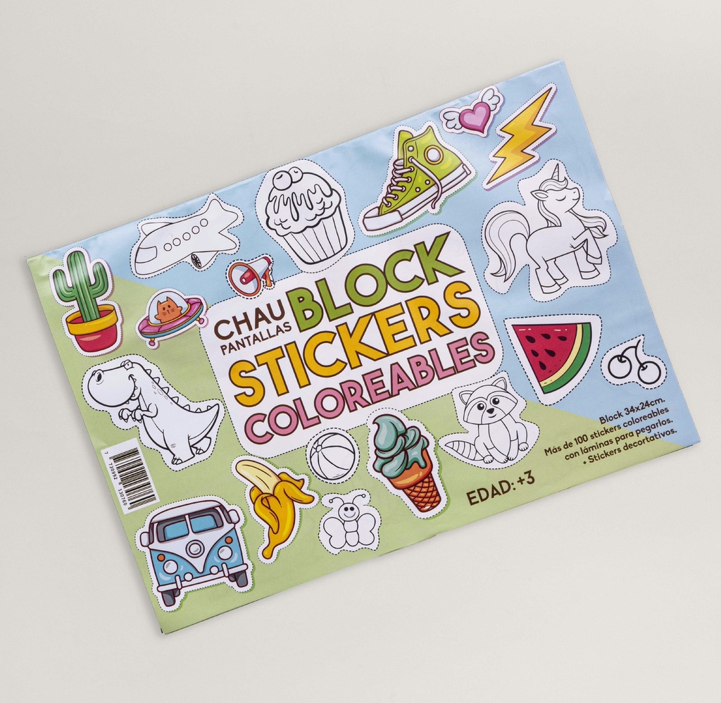 Block de stickers coloreables