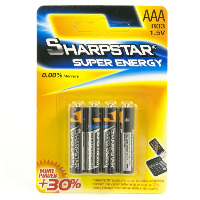 Blister Pilas AAA (4 unidades)