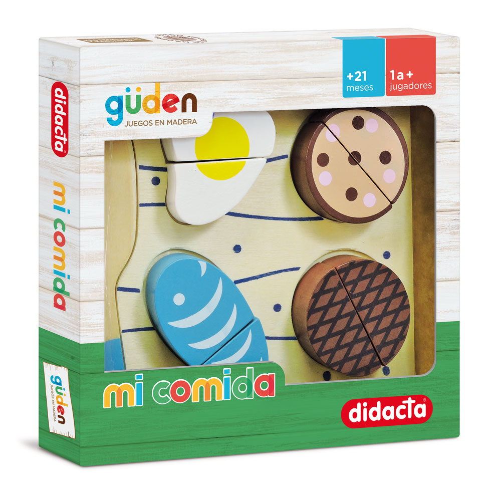 Juego de madera mi comida pescado