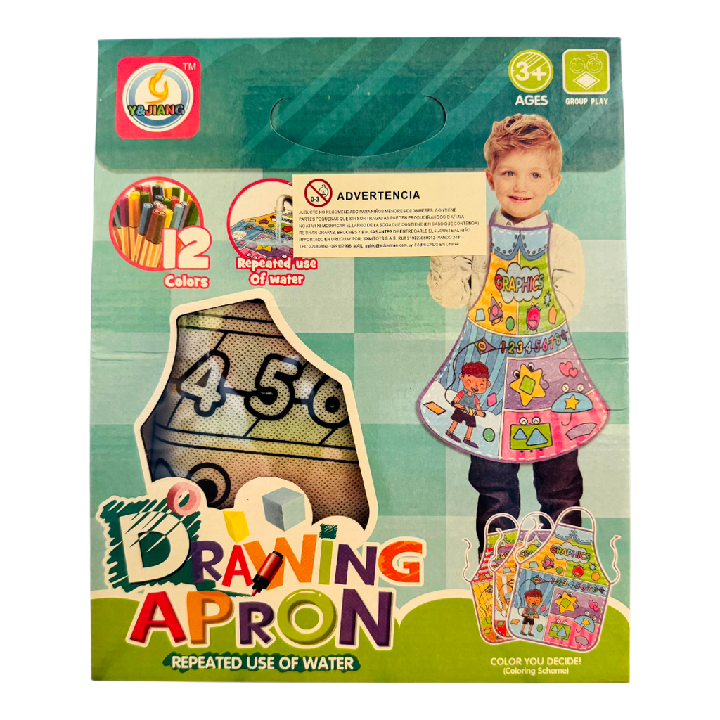 Delantal animado para colorear