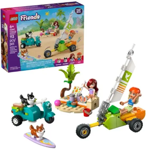 [42641] Lego Friends mascotas surfista y aventura sobre ruedas 
