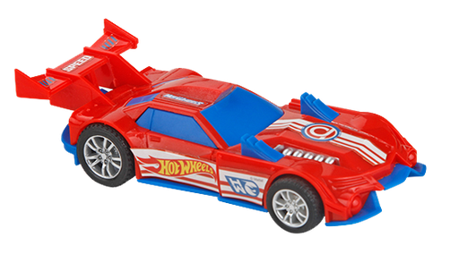 Autito Hot Wheels  Pullback de 13 cm rojo