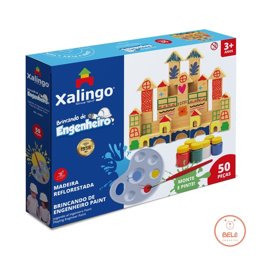 Bloques madera  50 piezas para colorear