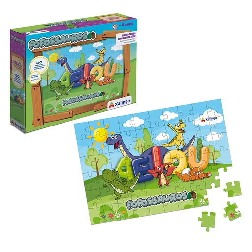 Puzzle 60 piezas Dinosaurios